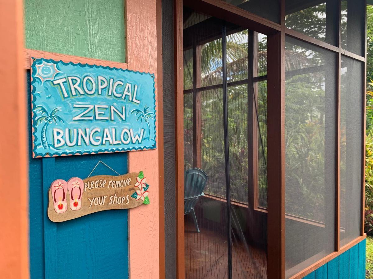 Tropical Zen Bungalow Pahoa Exteriör bild