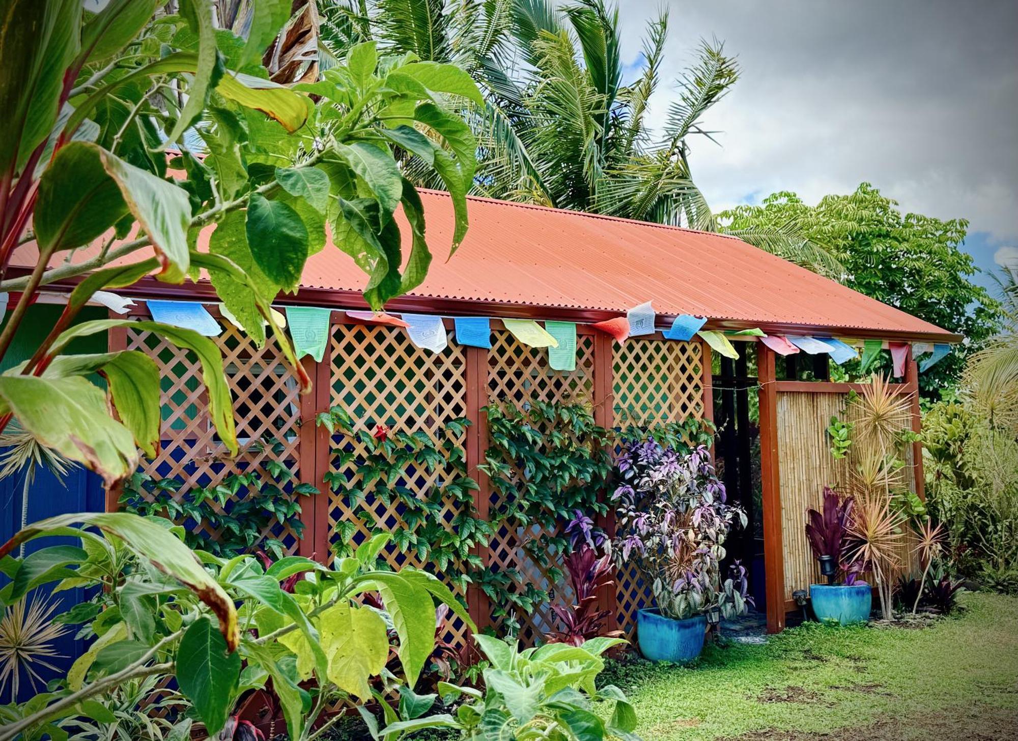 Tropical Zen Bungalow Pahoa Exteriör bild